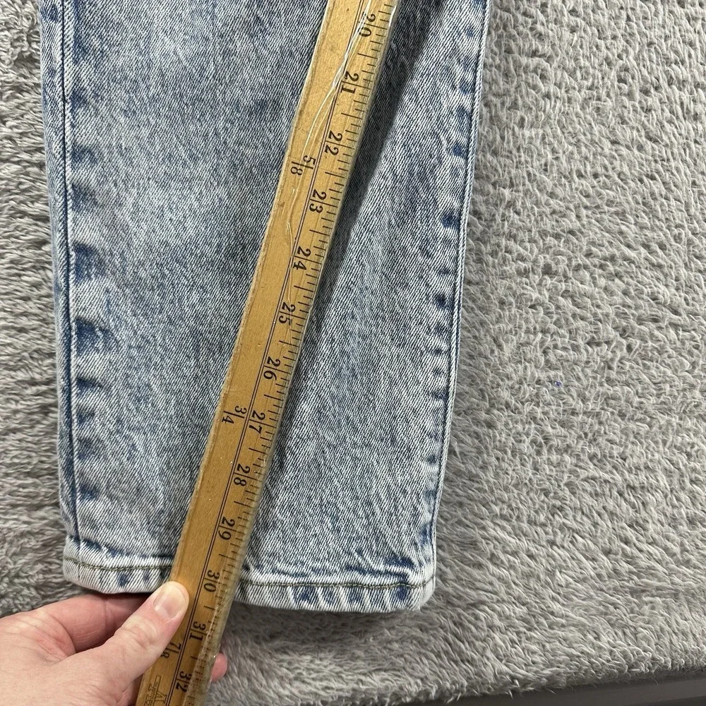 Levi's Jeans Middy Straight 32x30 Acid Wash Stretch Retro‎ Light Wash